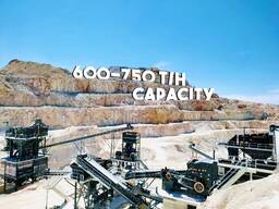 Стационарная дробильно-сортировочная установка производительностью 750 тонн в час