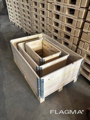 Wooden pallets, pallet collars