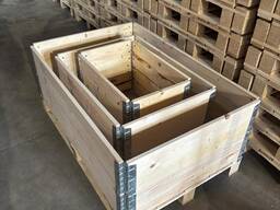 Wooden pallets, pallet collars
